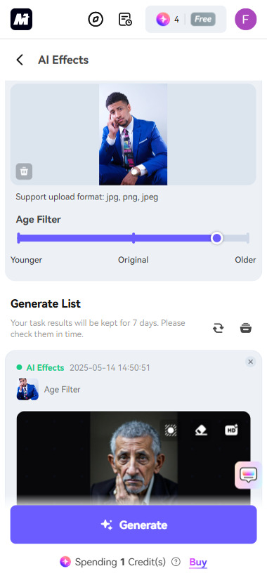 Media.io - 6th Best AI Aging Filter App