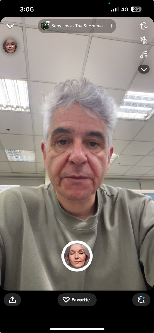 Snapchat - 3rd Best AI Aging Filter App