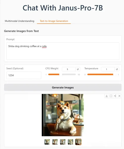 DeepSeek で生成した柴犬の画像