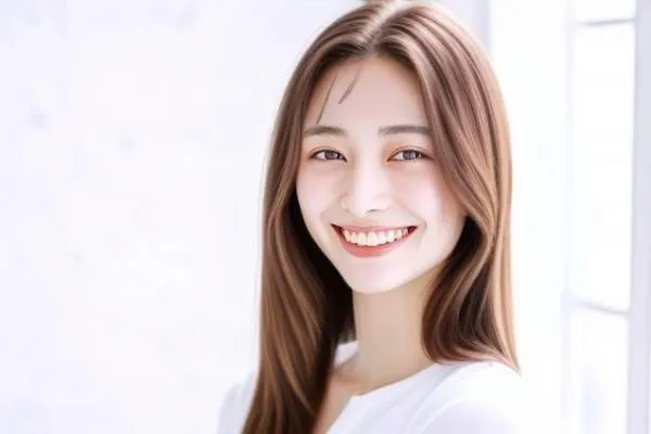 vivid glam AIヘアスタイル ミディアムレイヤー