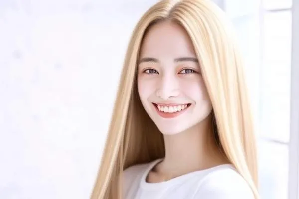 vivid glam AIヘアスタイル ロングストレート