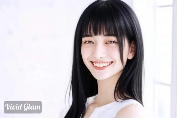 vivid glam AIヘアスタイル ロング:前髪あり