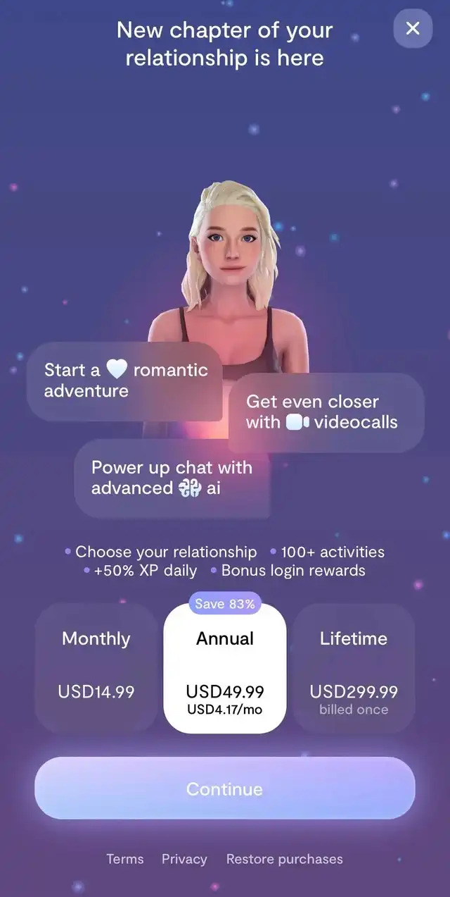Replika - Discutez avec votre petit ami IA à tout moment