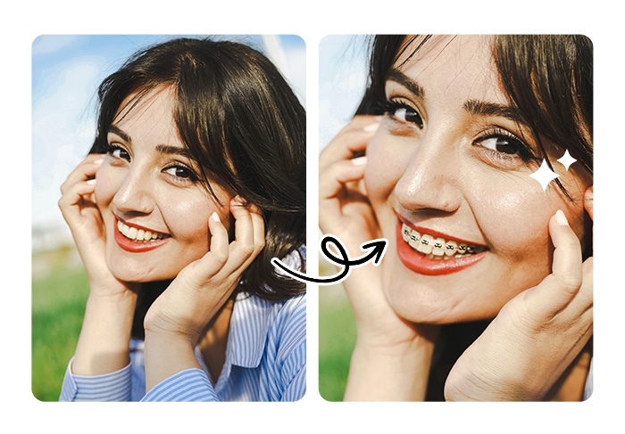 PhotoDirector - Filtre dentaire