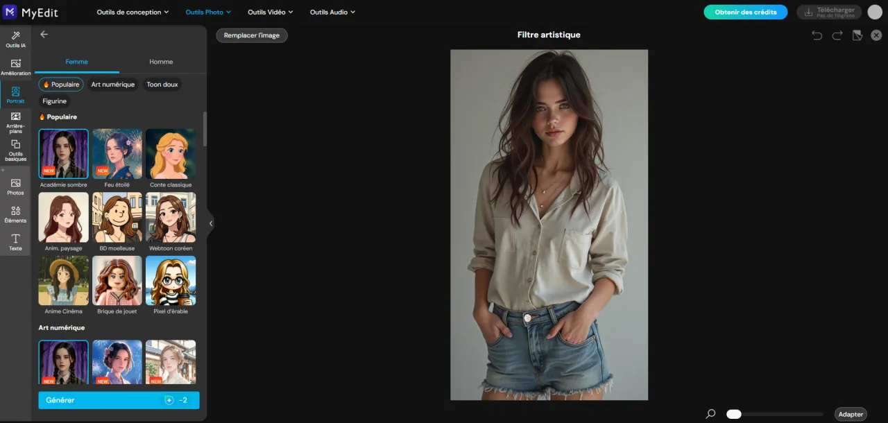 Créer une figurine IA personnalisée avec MyEdit : Meilleure alternative à ChatGPT