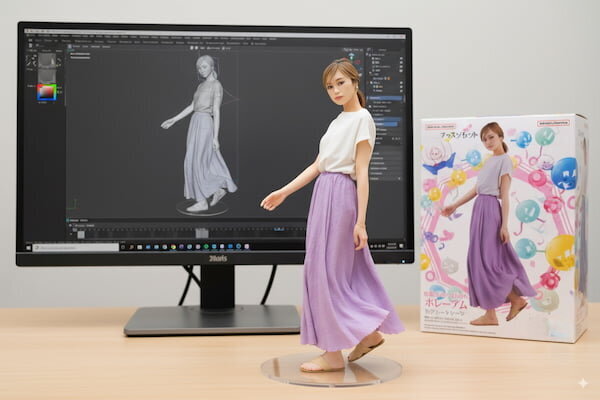 nano bananaで生成したフィギュア例