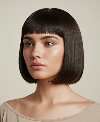 Sleek-Chin-Length-Cut-Blunt-Edges