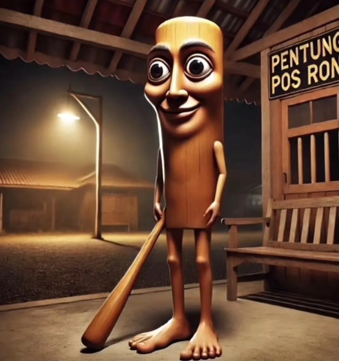 Tung Tung Tung Sahur - Personnage Italian Brainrot