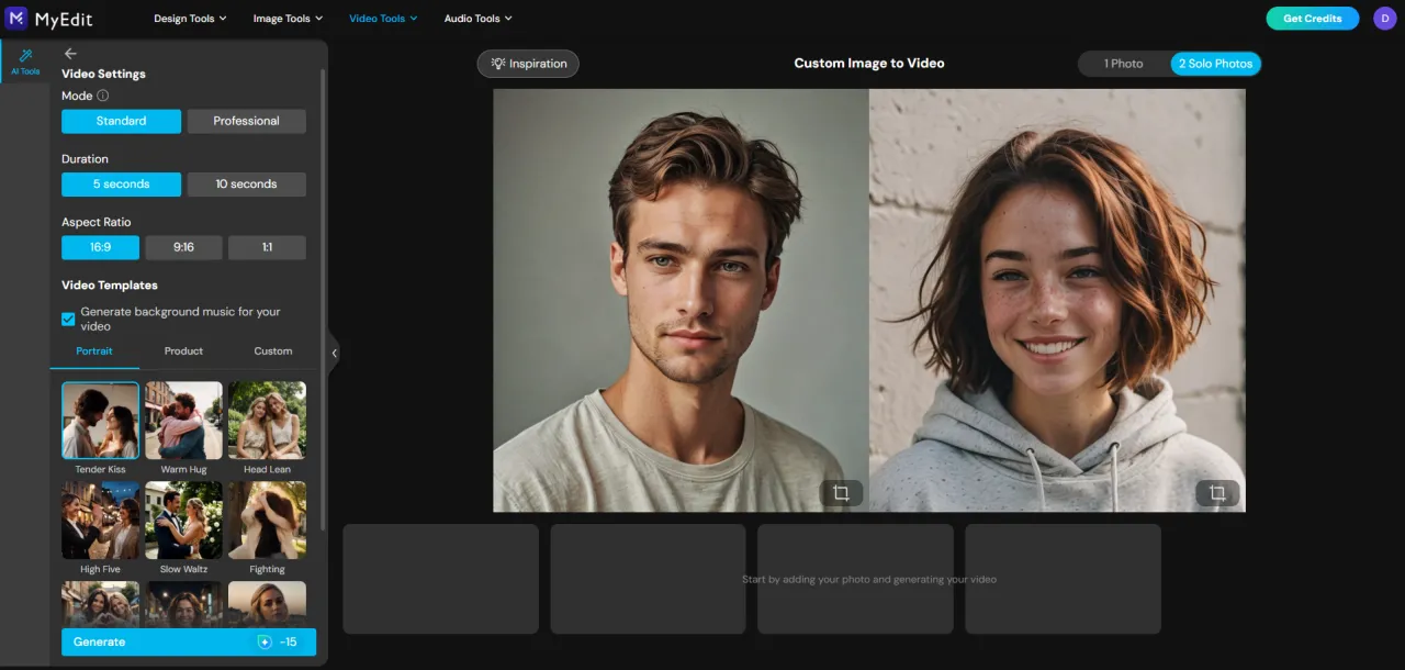 온라인에서 키스 영상 만들기