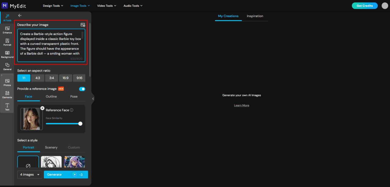 마이에딧으로 액션 피규어 만들기