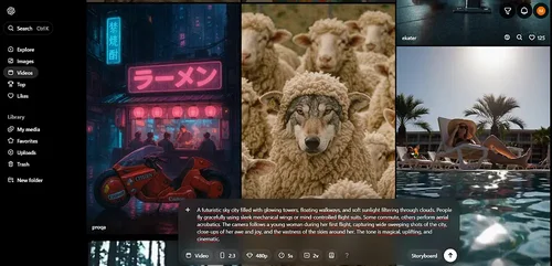 Im Sora-Chatfenster die Videobeschreibung eingeben