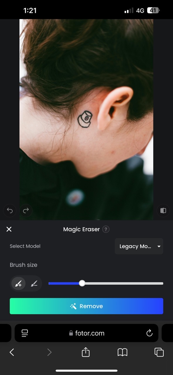 Fotor — Best for Quick Online Tattoo Removal