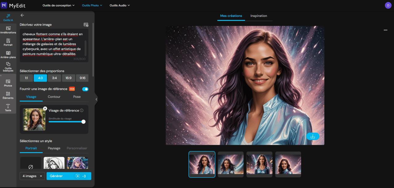 Comment générer des images avec MyEdit