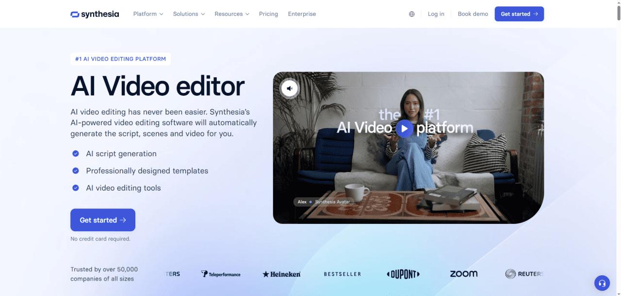 Synthesia - AI Video Editor