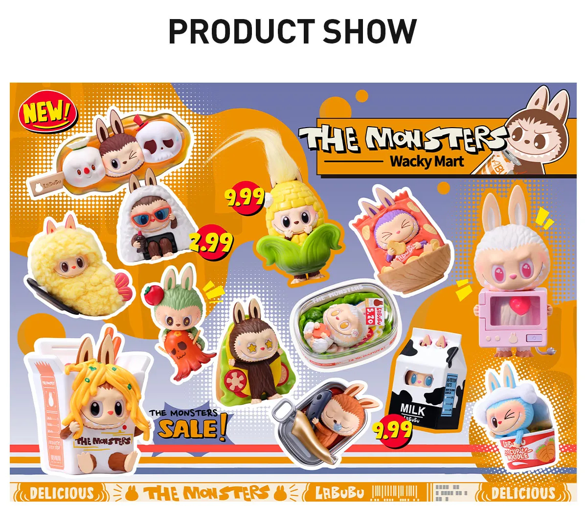 Complete Collection of Labubu: Wacky Mart Series