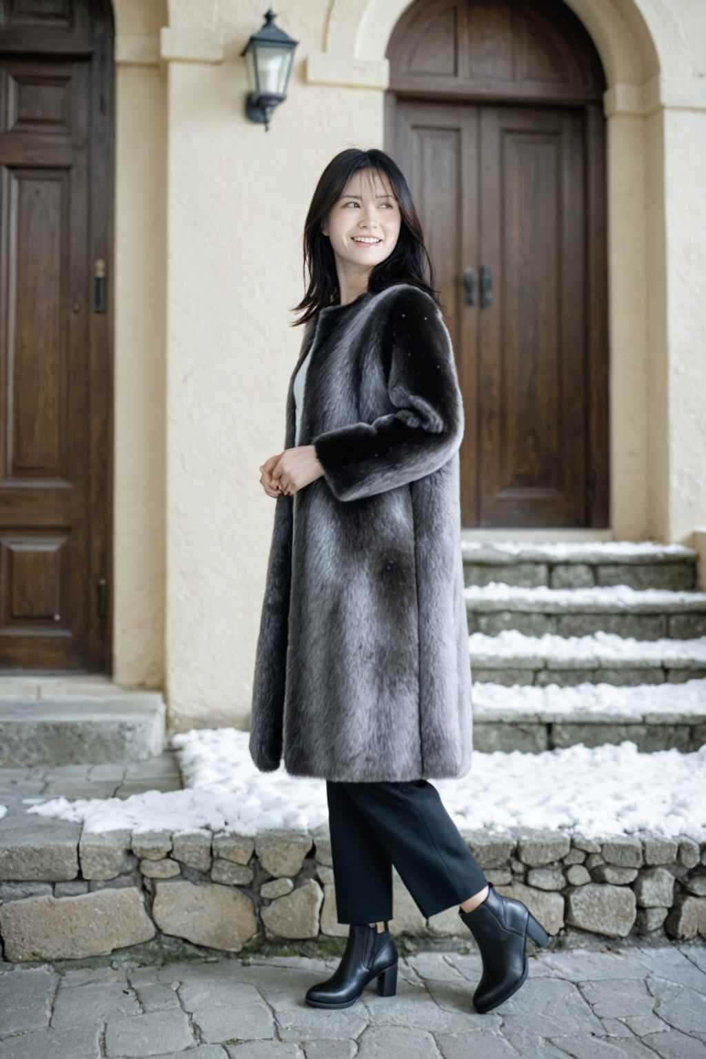 MyEdit AI 着せ替え カジュアル:ファー