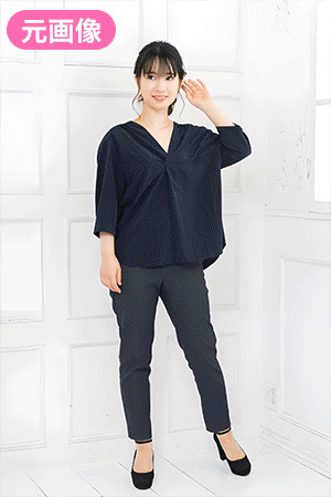 PhotoDirector AI 着せ替えサンプル