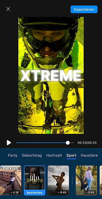 Automatisches Reel wurde erstellt