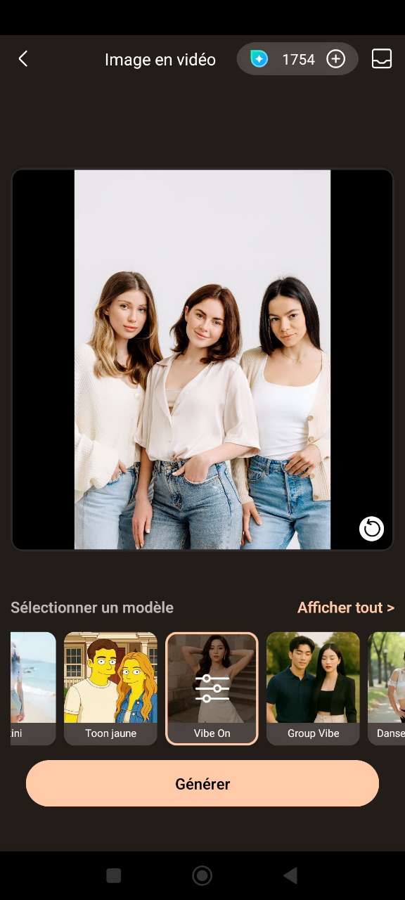 PhotoDirector - faire bouger une photo après