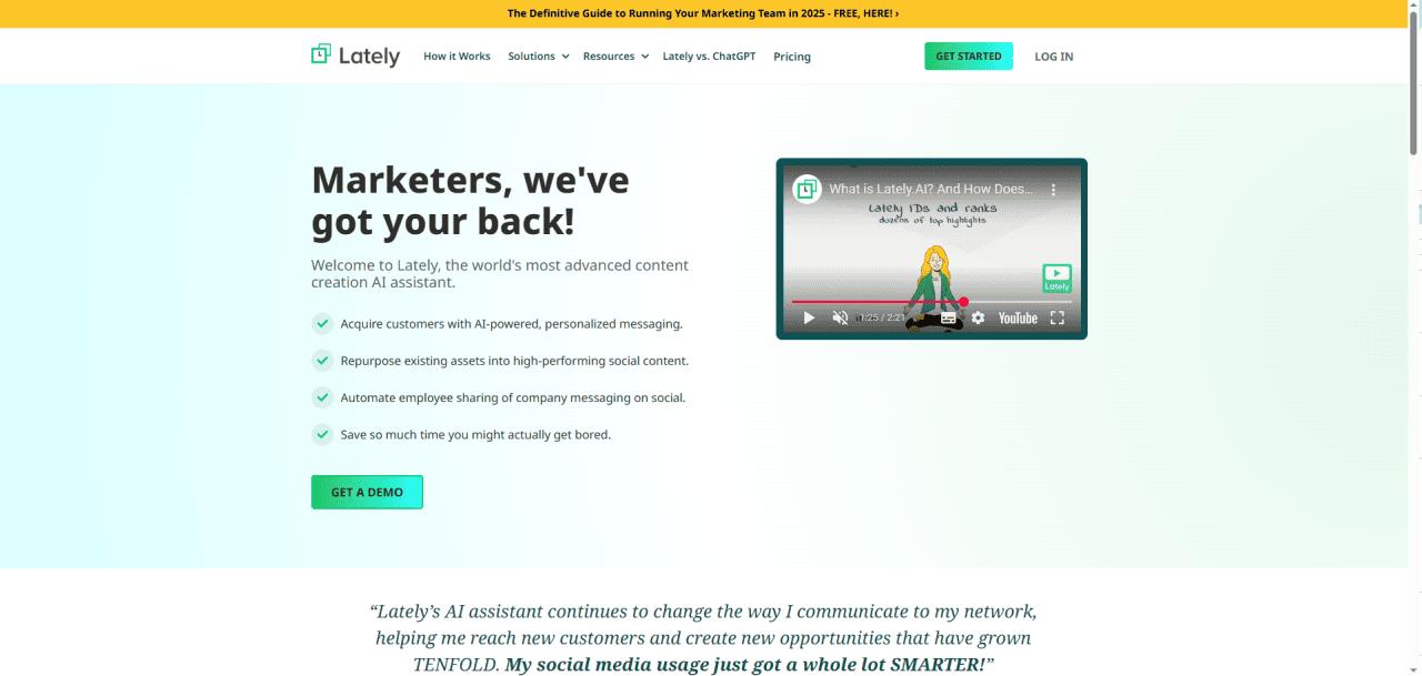 Lately.ai - AI Video Editor