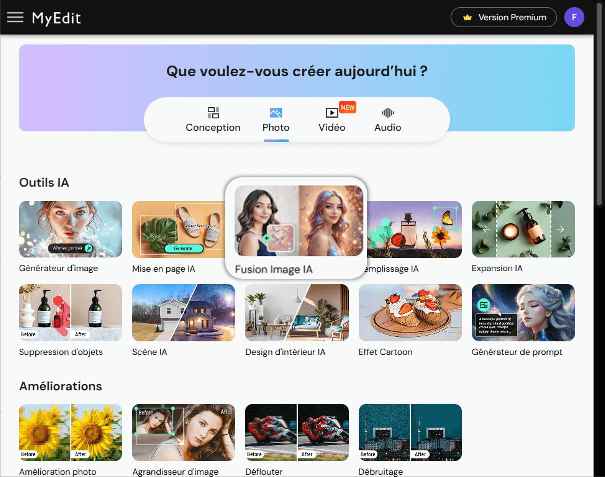 Transformer une photo en Pop Art en ligne - Etape 1