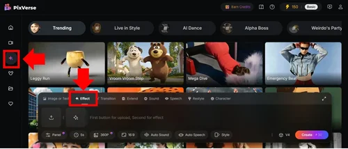 PixVerse AI圖片轉影片