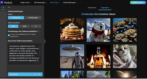 Text-Prompt für KI-Video eingeben