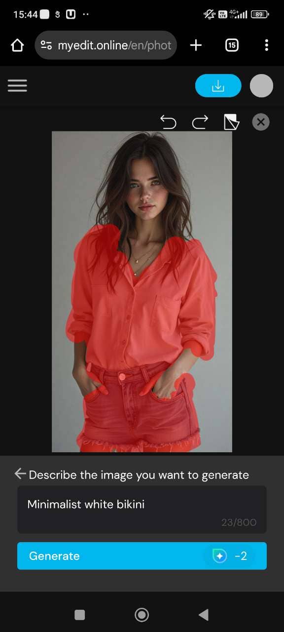 Add a Bikini Manually with AI Replace