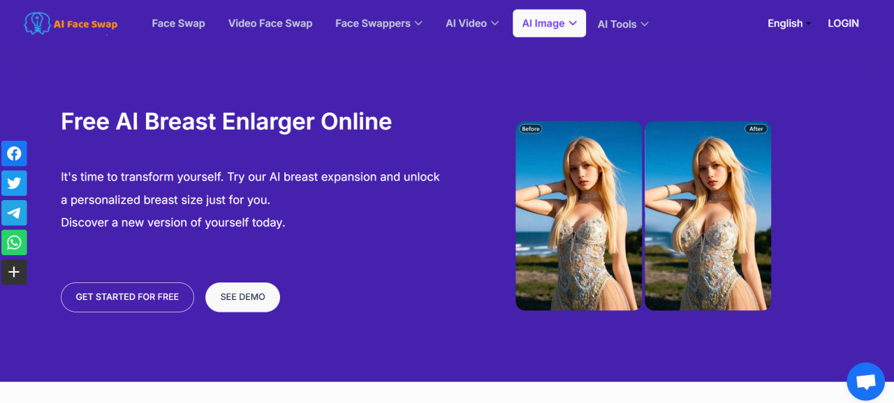 Top 4 AI Breast Enlargement Tools-AI Face Swap