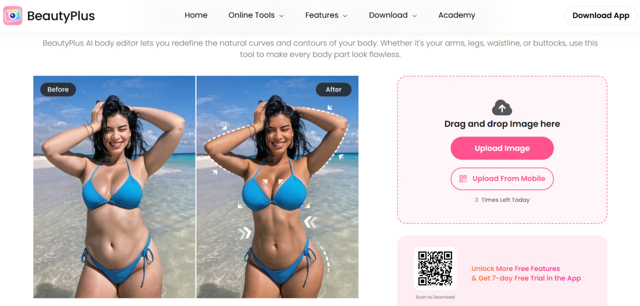 Top 4 AI Breast Enlargement Tools-Beauty Plus