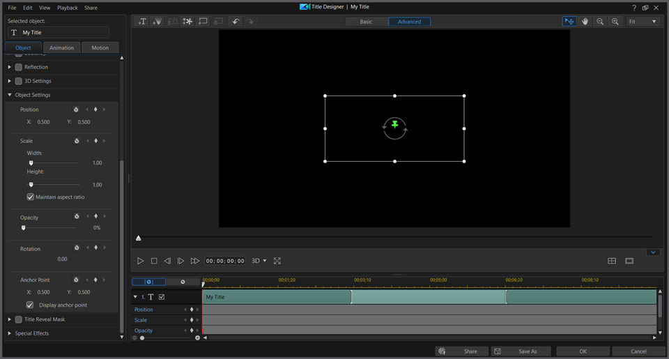 PowerDirector interface