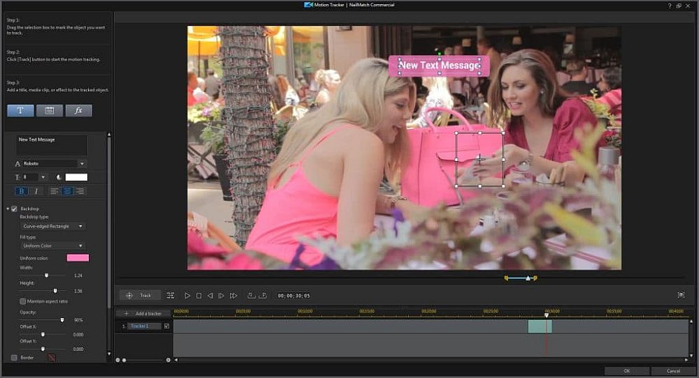PowerDirector Motion Tracking