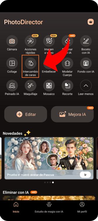 Interfaz de la herramienta Imagen a video con IA de MyEdit