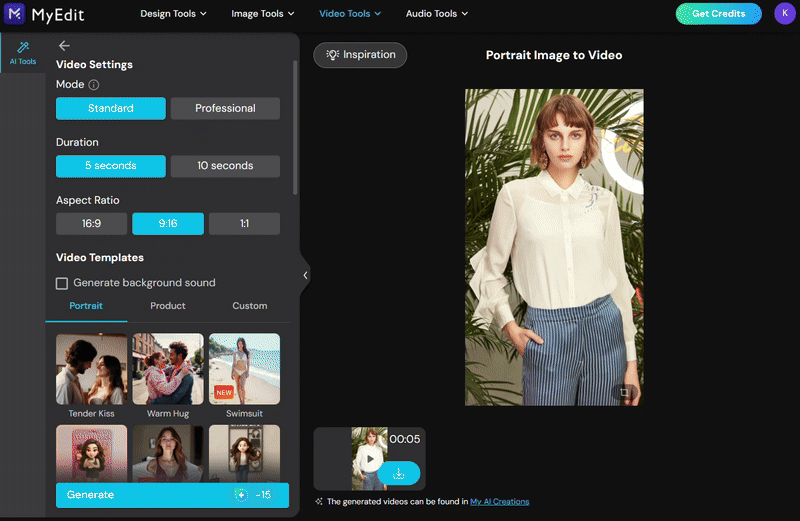 How to Create Videos from Images with MyEdit