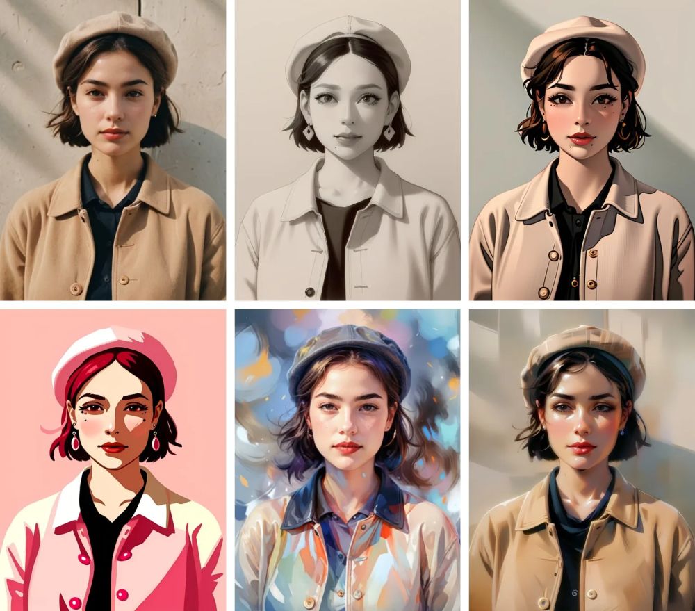 MyEdit - Online Editor mit KI-Filtern für KI-Kunst