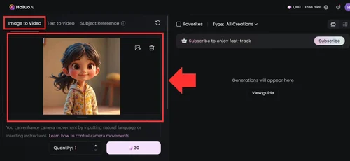 Hailuo AI 이미지→영상 변환