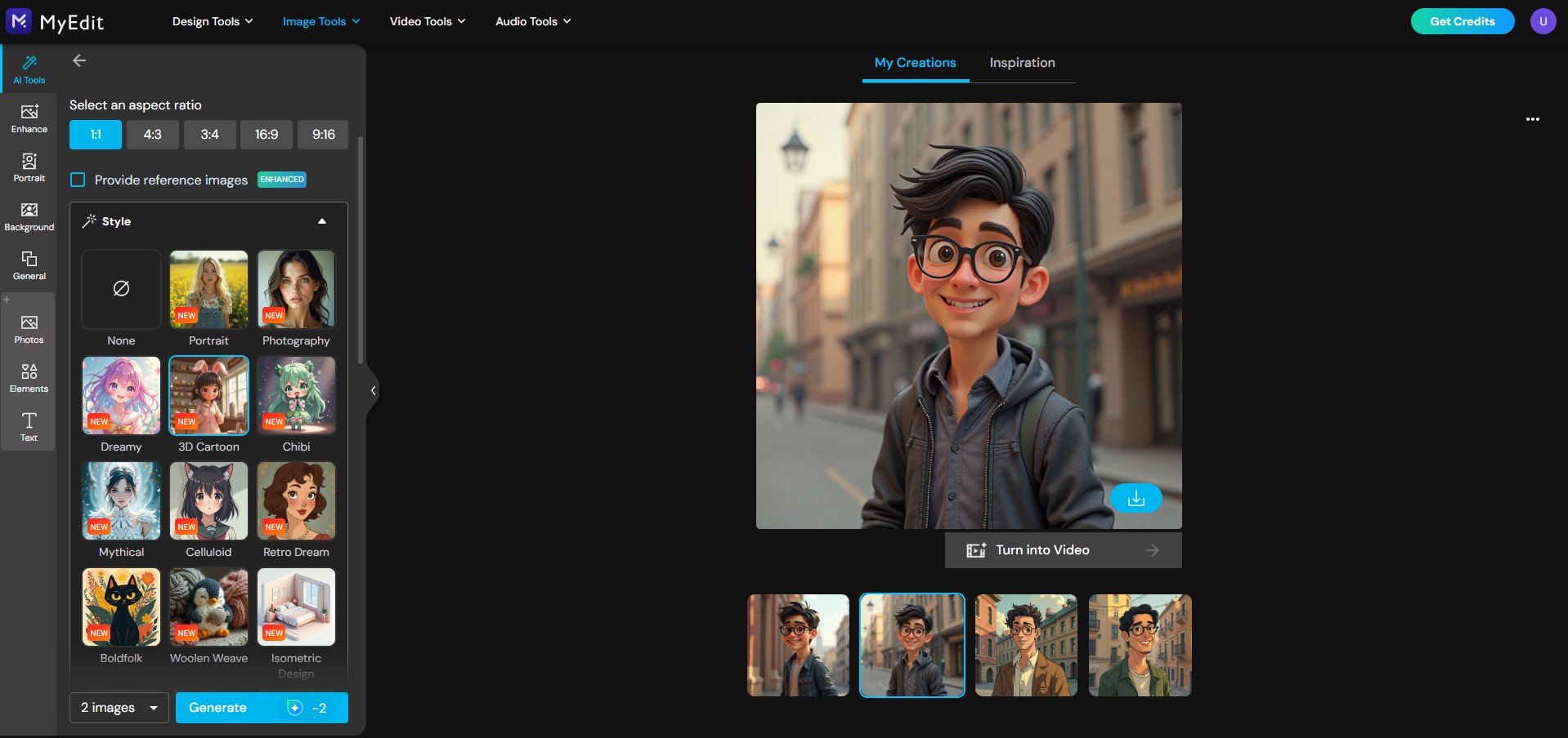 How to Generate Images with MyEdit
