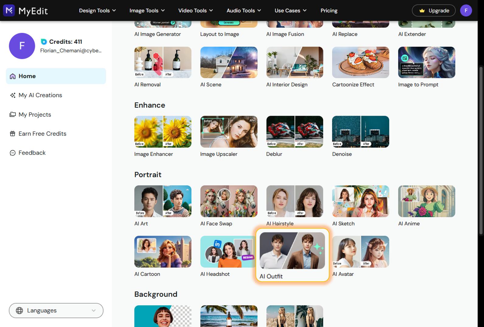 MyEdit - How to generate AI clothes Step 1