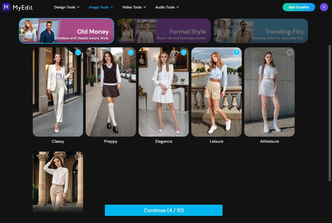 MyEdit - How to generate AI clothes Step 2