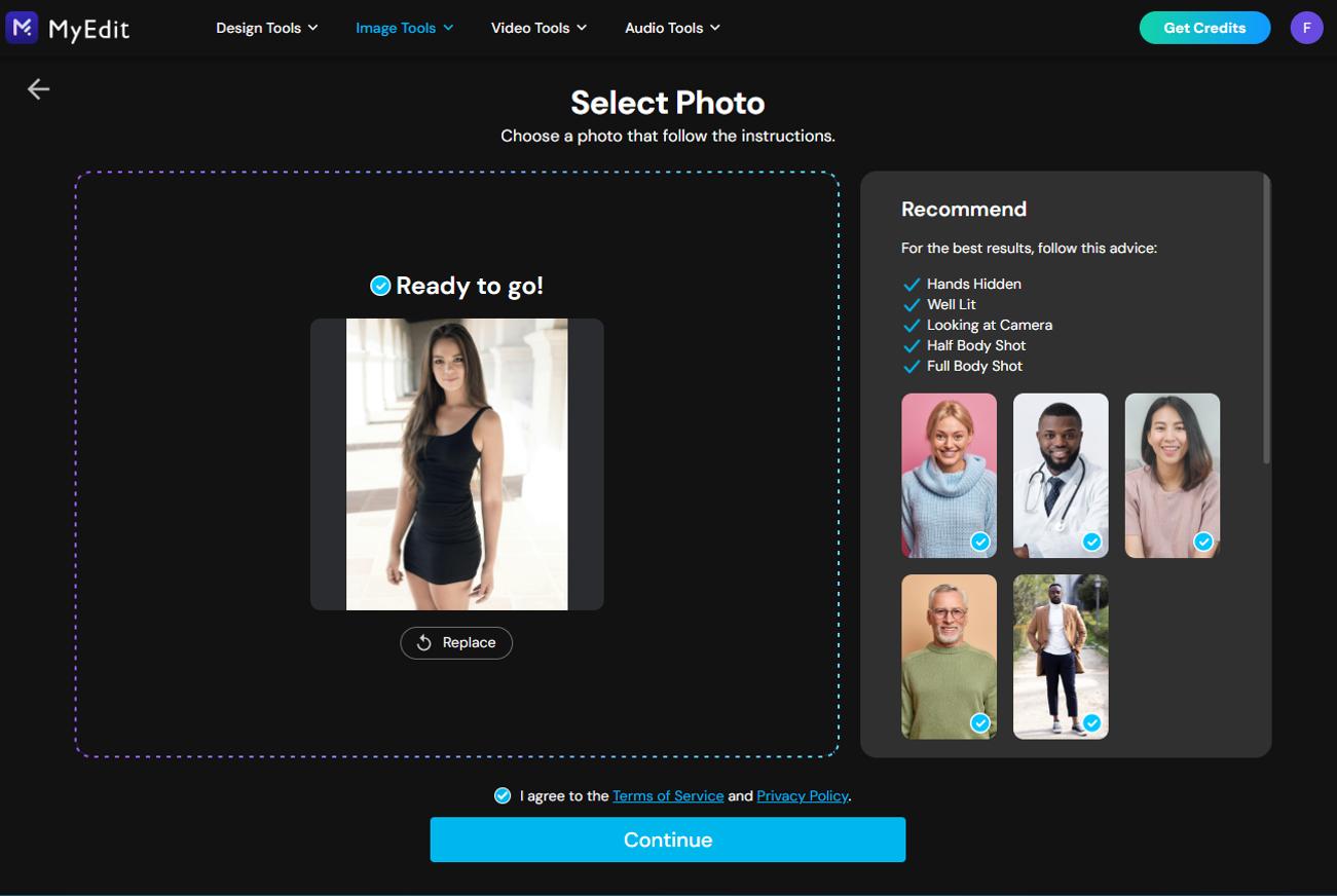 MyEdit - How to generate AI clothes Step 3