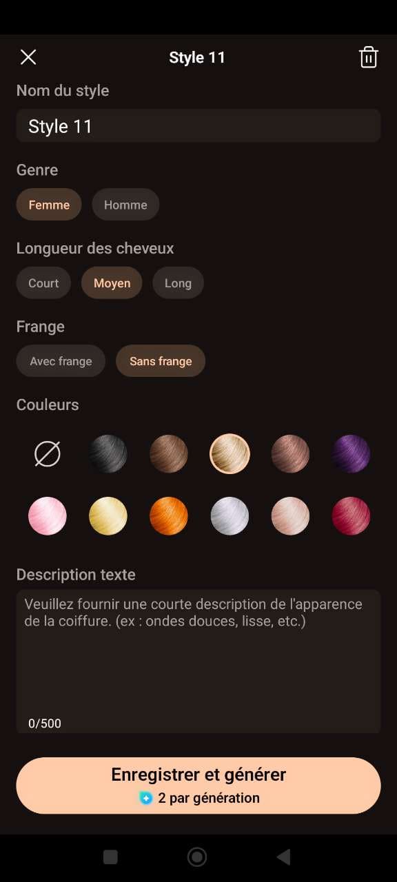 Comment appliquer un filtre de couleur de cheveux?