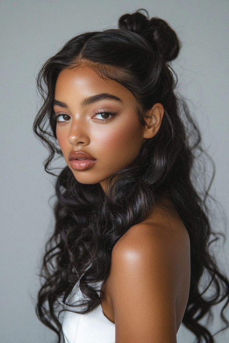 Classic Half-Up with Curls