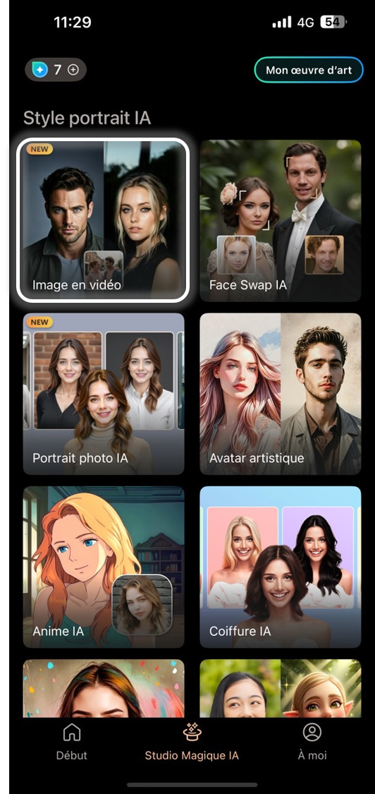 PhotoDirector - Create une vidéo AI Twerk sur mobile etape 2