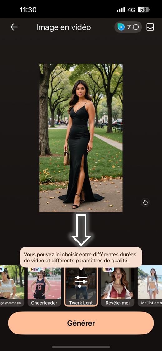 PhotoDirector - Create une vidéo AI Twerk sur mobile etape 3