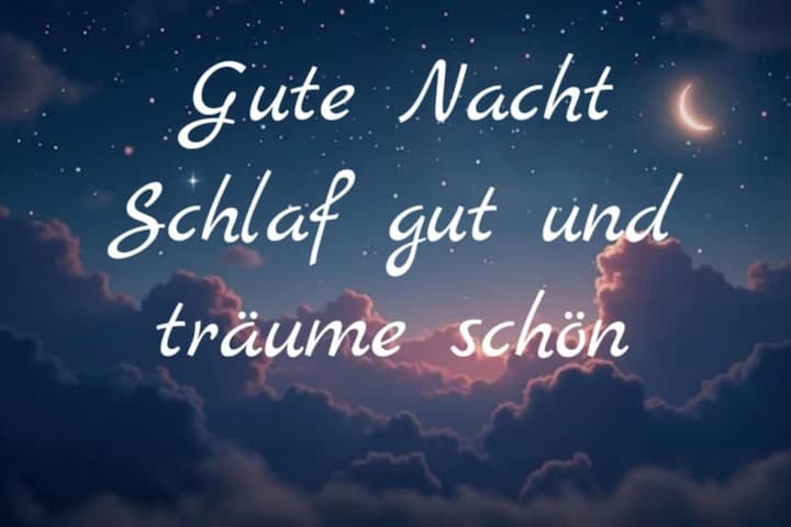 Guten Nacht Grüße gestalten
