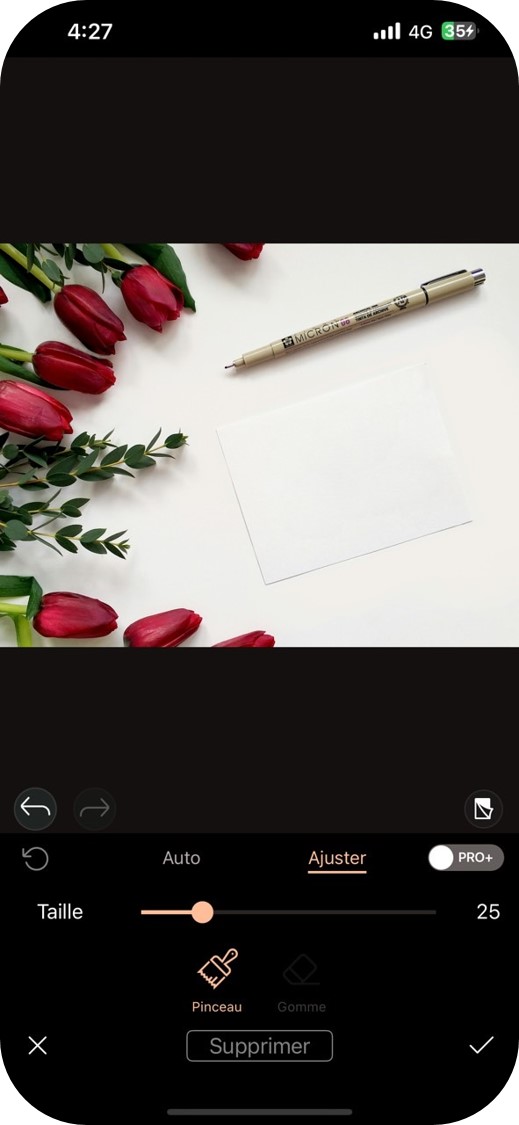 PhotoDirector - Modifier le texte d'une image sur mobile - Etape 4