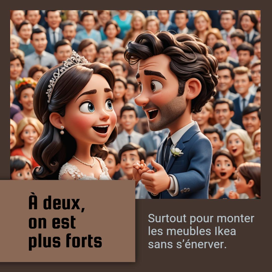 Félicitations de mariage drôles et originales