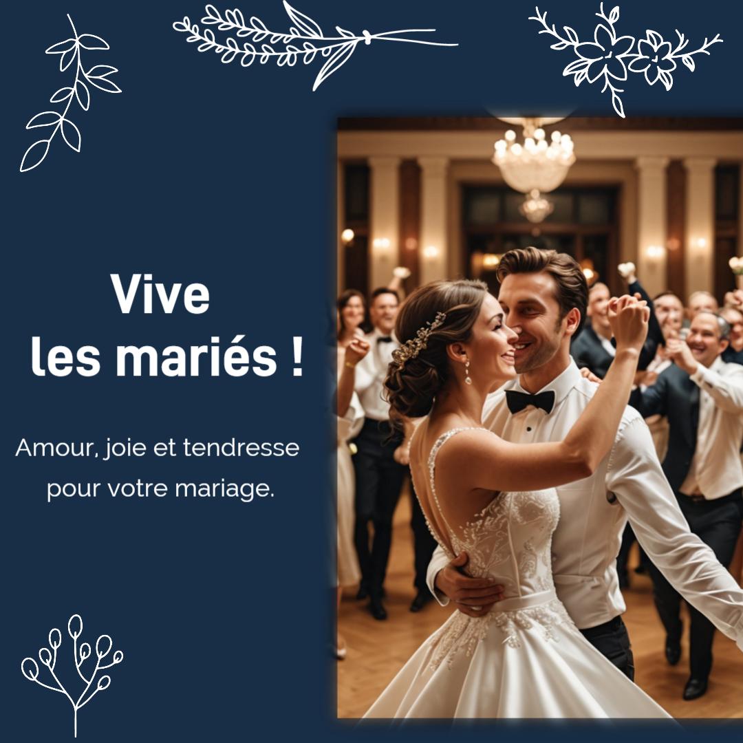 Message court et touchant pour féliciter un mariage