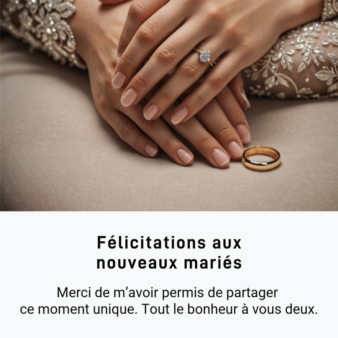 Vœux de mariage poétiques et romantiques