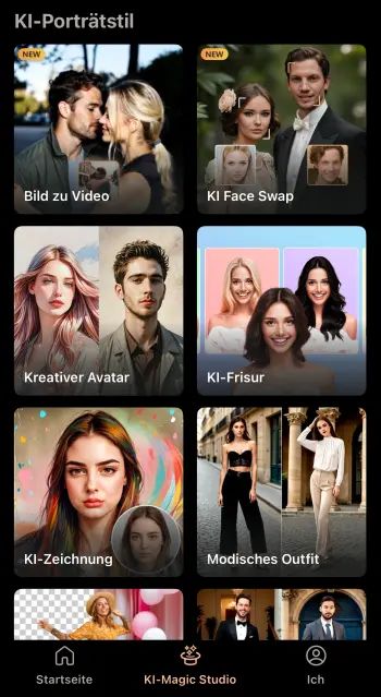 PhotoDirector App: KI-Studio für Bildbearbeitung